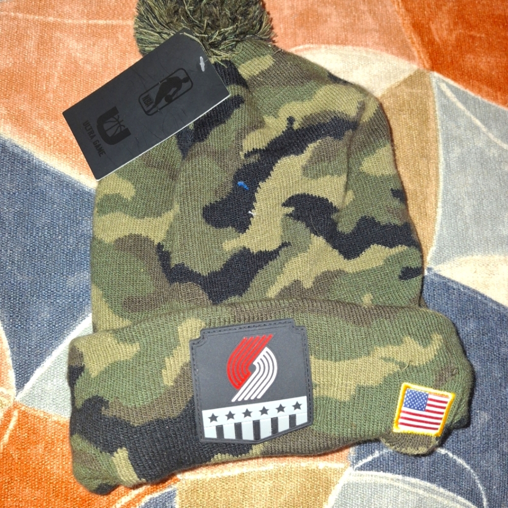 Mitchell & Ness Camo Beanie with Patch